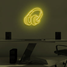 Load image into Gallery viewer, "HEADPHONES" LED Neon Sign
