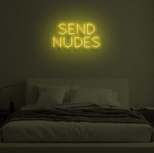 Load image into Gallery viewer, "SEND NUDES" LED Neon Sign