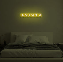 Load image into Gallery viewer, "INSOMNIA" LED Neon Sign