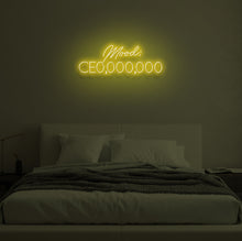 Load image into Gallery viewer, "Mood: CE0,000,000" LED Neon Sign