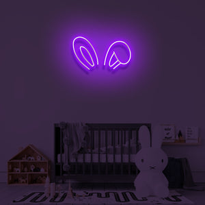 "BUNNY EARS" LED Neon Sign