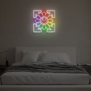 "Flower by Takashi Murakami" LED Neon Sign