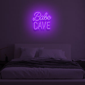"BABE CAVE" LED Neon Sign