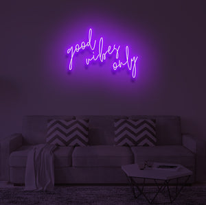"GOOD VIBES ONLY" LED Neon Sign