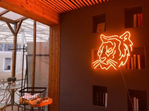 "TIGER HEAD ART" LED Neon Sign
