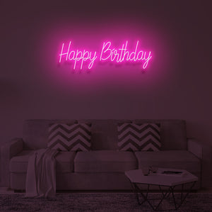 "HAPPY BIRTHDAY" LED Neon Sign
