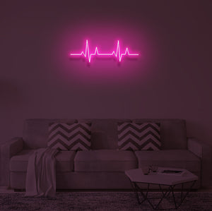 "HEART BEAT" LED Neon Sign