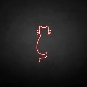 "CAT SILHOUETTE" LED Neon Sign