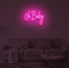 Load image into Gallery viewer, &quot;OH BABY&quot; LED Neon Sign
