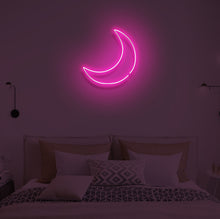Load image into Gallery viewer, &quot;CRESCENT MOON&quot; LED Neon Sign
