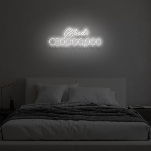 "Mood: CE0,000,000" LED Neon Sign