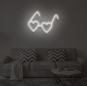 "HEART EYES" LED Neon Sign