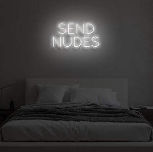 "SEND NUDES" LED Neon Sign