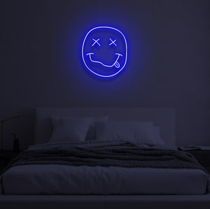 "NIRVANA SMILEY FACE" LED Neon Sign