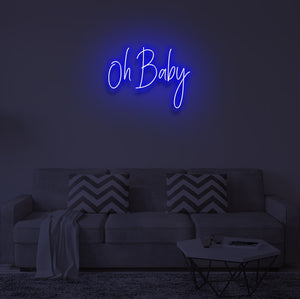 "OH BABY" LED Neon Sign