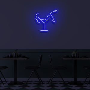 "MARTINI GLASS" LED Neon Sign