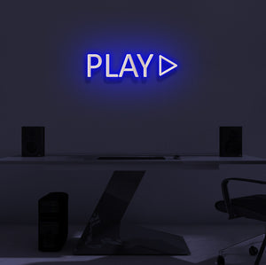 "PRESS PLAY" LED Neon Sign