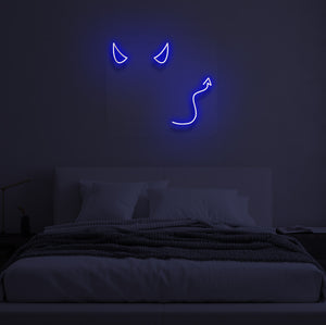 "DEVIL HORNS" LED Neon Sign