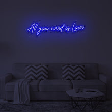 Load image into Gallery viewer, &quot;ALL YOU NEED IS LOVE&quot; LED Neon Sign
