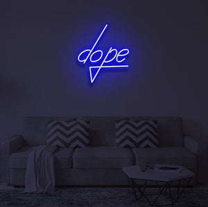 "DOPE" LED Neon Sign