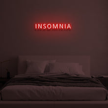 Load image into Gallery viewer, &quot;INSOMNIA&quot; LED Neon Sign
