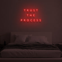 Load image into Gallery viewer, &quot;TRUST THE PROCESS&quot; LED Neon Sign
