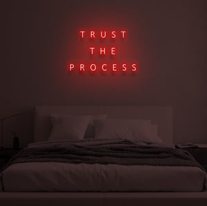 "TRUST THE PROCESS" LED Neon Sign