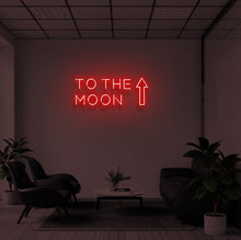 Load image into Gallery viewer, &quot;TO THE MOON&quot; LED Neon Sign
