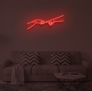 "THE CREATION OF ADAM" LED Neon Sign