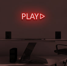 Load image into Gallery viewer, &quot;PRESS PLAY&quot; LED Neon Sign
