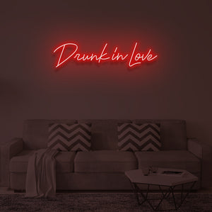 "DRUNK IN LOVE" LED Neon Sign