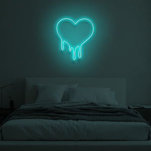 "MELTING HEART" LED Neon Sign