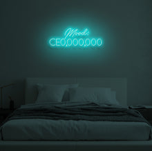 Load image into Gallery viewer, &quot;Mood: CE0,000,000&quot; LED Neon Sign
