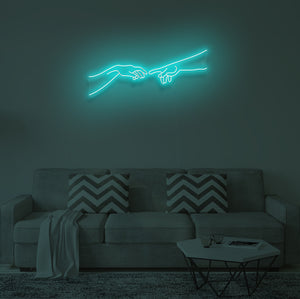 "THE CREATION OF ADAM" LED Neon Sign