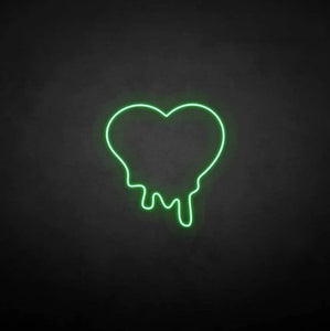 "MELTING HEART ART" LED Neon Sign