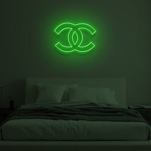 "CC" LED Neon Sign