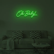 Load image into Gallery viewer, &quot;OH BABY V2&quot; LED Neon Sign
