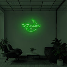 Load image into Gallery viewer, &quot;TO THE MOON V2&quot; LED Neon Sign
