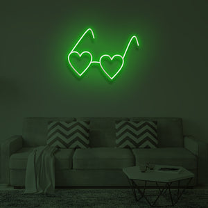 "HEART EYES" LED Neon Sign