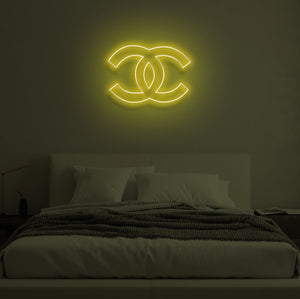 "CC" LED Neon Sign