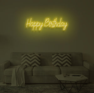 "HAPPY BIRTHDAY" LED Neon Sign