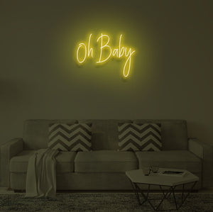 "OH BABY" LED Neon Sign