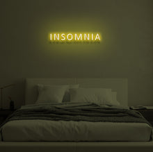 Load image into Gallery viewer, &quot;INSOMNIA&quot; LED Neon Sign

