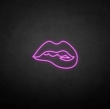 Load image into Gallery viewer, &quot;Bite the Lips&quot; LED Neon Sign
