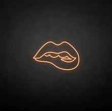Load image into Gallery viewer, &quot;Bite the Lips&quot; LED Neon Sign
